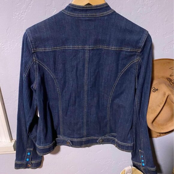 Turquoise Jean Jacket - Picture 4 of 4